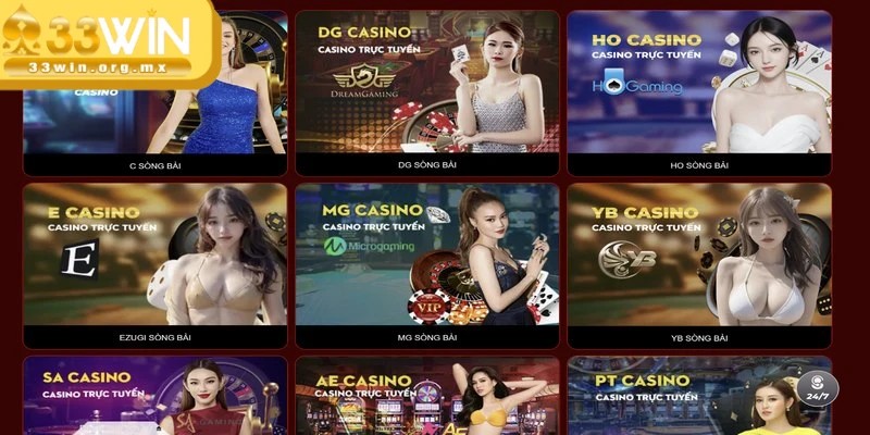 Ưu điểm làm nên sự nổi bật của casino 33WIN